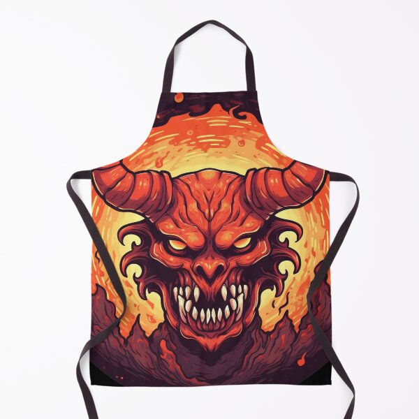 Item preview, Menacing Horned Demon - lovers of mystery and the occult - Motorcycle Helmet Car Bumper Design designed and sold by Pllandsdesign.