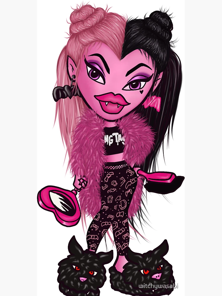 Bratz Monster High G3 Draculaura Mashup Magnet for Sale by