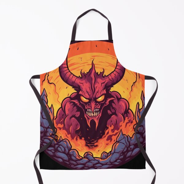 Item preview, Menacing Horned Demon 2 - lovers of mystery and the occult - Motorcycle Helmet Car Bumper Design designed and sold by Pllandsdesign.