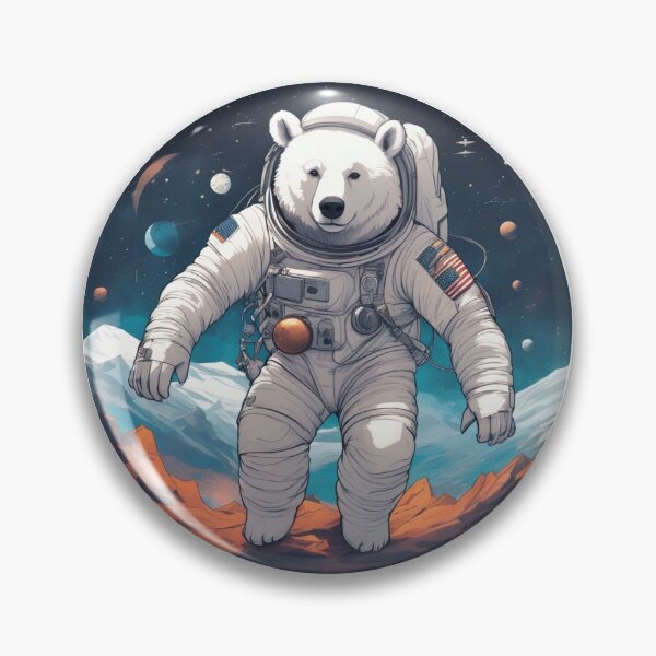 Item preview, Astronaut White Bear: The Encounter of Exploration and Nature designed and sold by trendmrend.