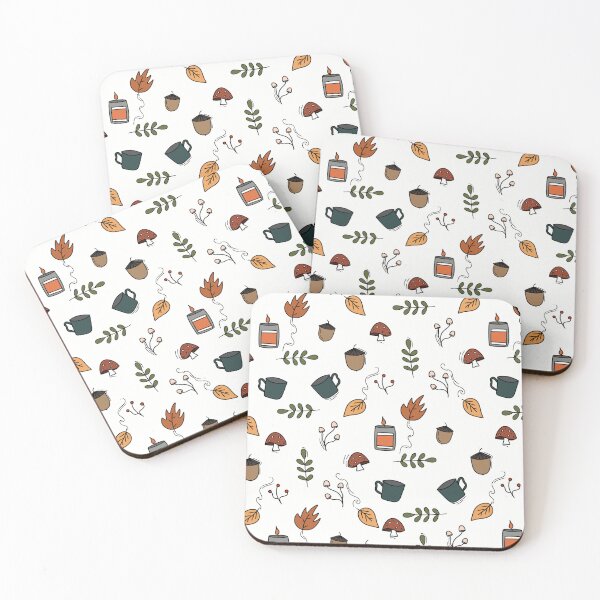 Item preview, Fall Pattern, white background designed and sold by SqueakySketches.