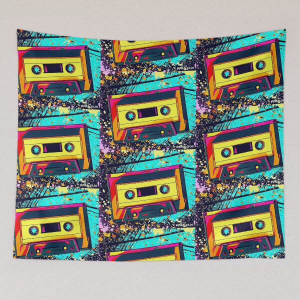 Item preview, Cassette tape Pop Art designed and sold by FunnehGacha.