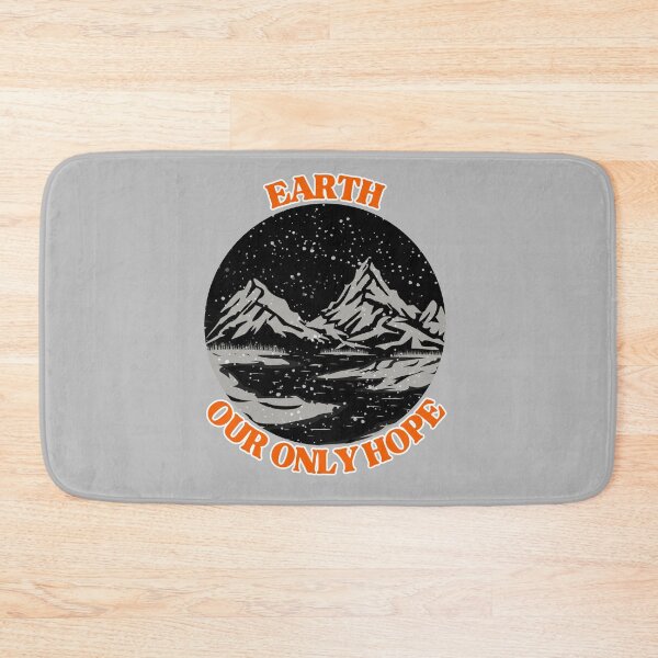 Item preview, Earth Our Only Hope - Gray Scale Mountains designed and sold by Adeel Mushtaq.