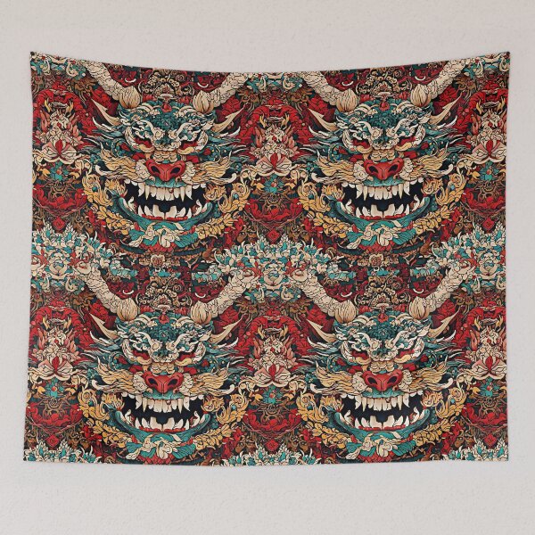 Item preview, The intricately detailed Thai-style dragon tattoo on his arm seemed to come to life with a mesmerizing smile, its vibrant colors and graceful curves turning it into a work of art. designed and sold by Best-Art-32.