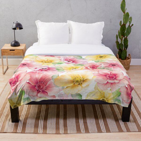 Item preview, floral, watercolors, roses, vintage flowers, wildflowers, flower garden, neon designed and sold by mintdiamond21.