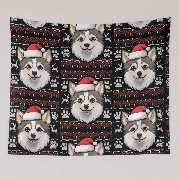 Aperçu de l'œuvre Alaskan Klee Kai Ugly Sweater Christmas créée et vendue par rafaeltto.