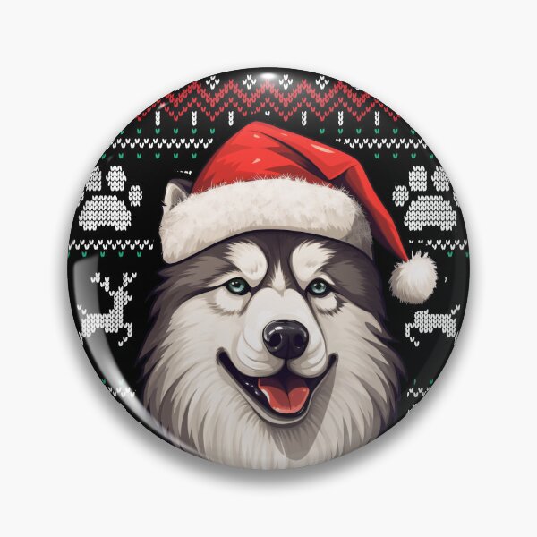 Aperçu de l'œuvre Alaskan Malamute Ugly Sweater Christmas créée et vendue par rafaeltto.