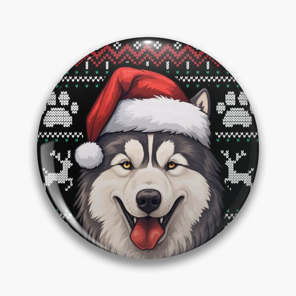 Aperçu de l'œuvre Alaskan Malamute Ugly Sweater Christmas créée et vendue par rafaeltto.