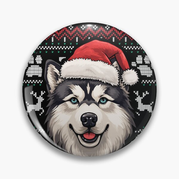 Aperçu de l'œuvre Alaskan Malamute Ugly Sweater Christmas créée et vendue par rafaeltto.