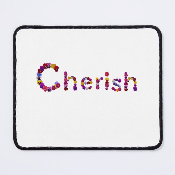 Item preview, Cherish. Flower words. designed and sold by Debsgiftware Ward.