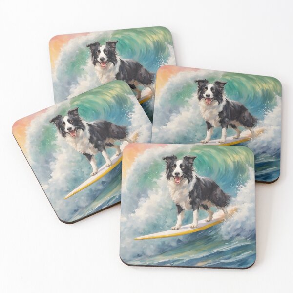 Item preview, Border Collie Surfer designed and sold by Ameiva-Apparel.