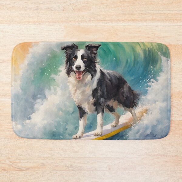 Item preview, Border Collie Surfer designed and sold by Ameiva-Apparel.