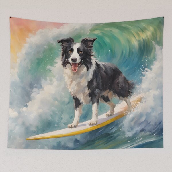 Item preview, Border Collie Surfer designed and sold by Ameiva-Apparel.