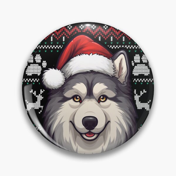 Aperçu de l'œuvre Alaskan Malamute Ugly Sweater Christmas créée et vendue par rafaeltto.