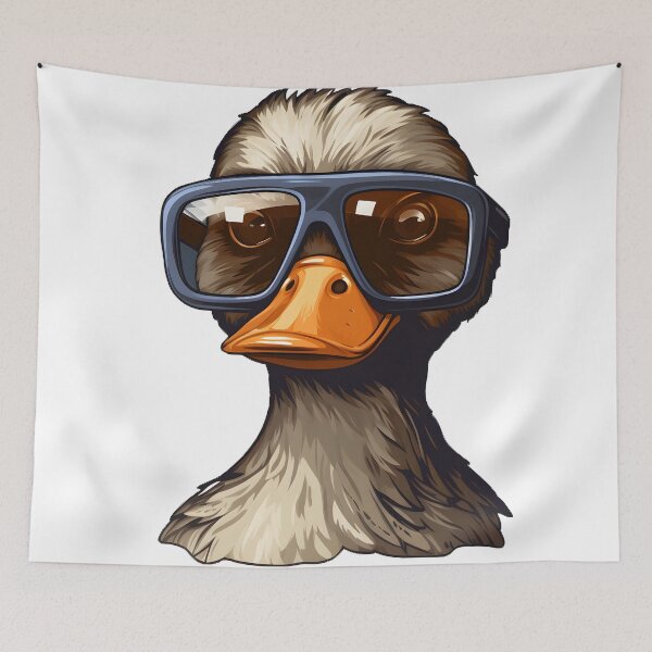 Item preview, Sunglasses-Wearing Duck: Cool and Quirky designed and sold by Rivanes.