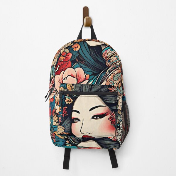 Item preview, The intricate artwork of a tattooed lady in Japan tells a mesmerizing story of tradition and beauty, blending ancient motifs with modern elegance. designed and sold by Best-Art-32.