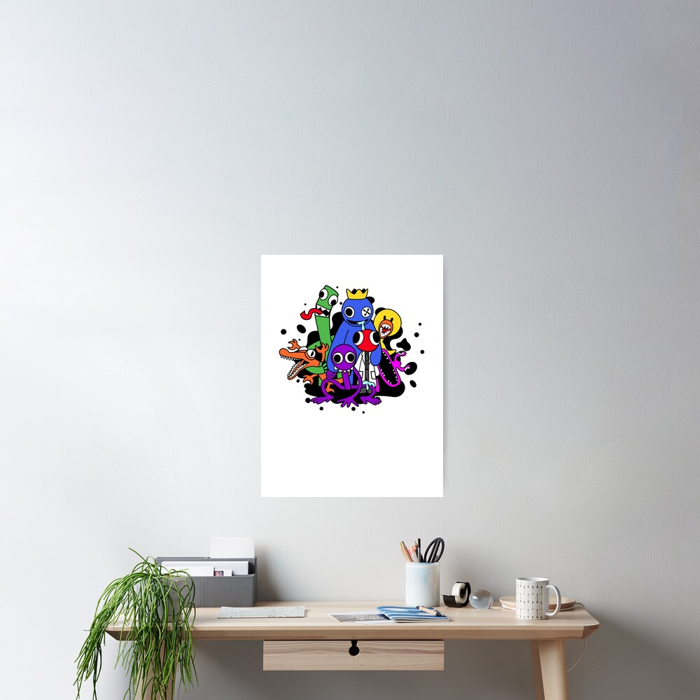 Rainbow Friends Hug it Out Art Board Print for Sale by