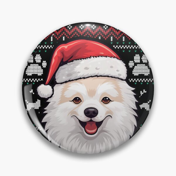 Item preview, American Eskimo Ugly Sweater Christmas designed and sold by rafaeltto.
