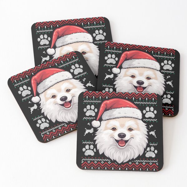 Item preview, American Eskimo Ugly Sweater Christmas designed and sold by rafaeltto.