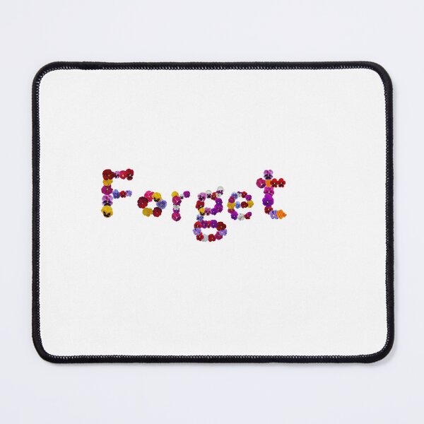Item preview, Forget. Flower words. designed and sold by Debsgiftware Ward.