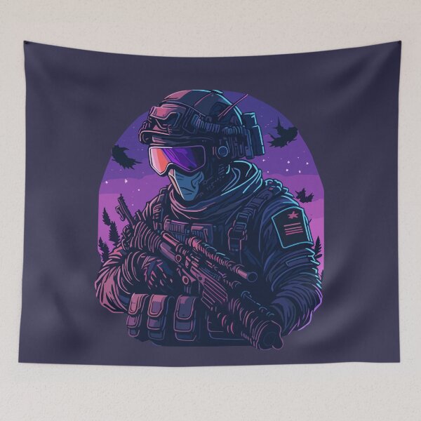 Item preview, Soldier with a gun designed and sold by Aesthetic-Verse.