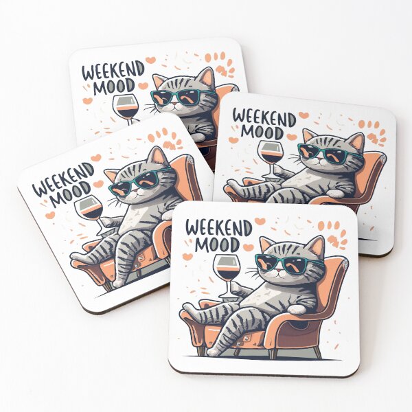 Item preview, Weekend mood, cat, humor designed and sold by RemyTub.