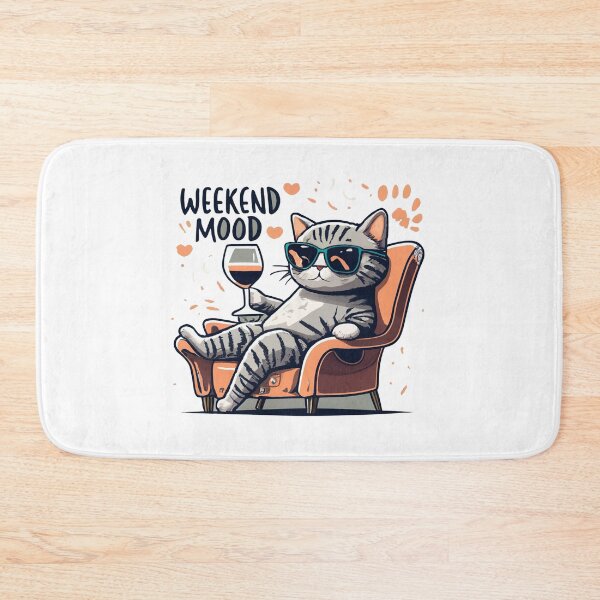 Item preview, Weekend mood, cat, humor designed and sold by RemyTub.