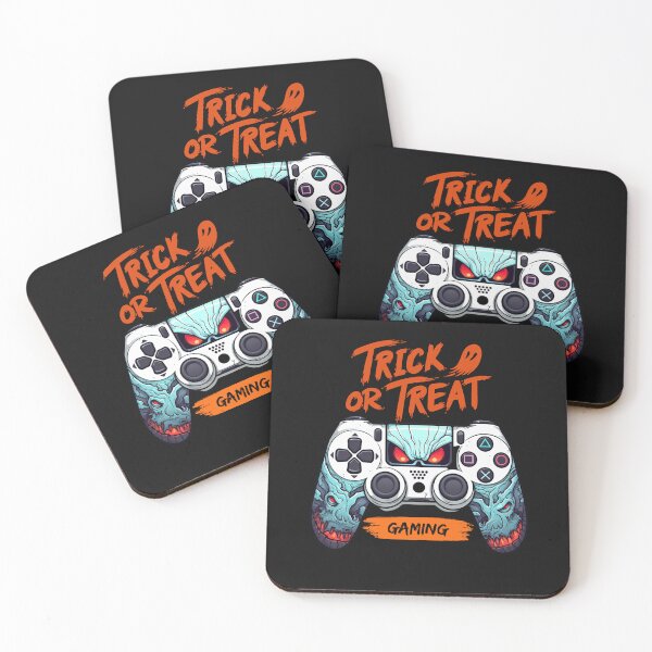 Item preview, Trick or Treat Halloween Inspired White Video Game PS Controller - Red Eyes designed and sold by T1337.
