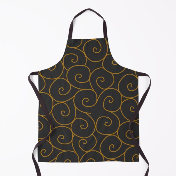 Item preview, black golden spirals designed and sold by ZiphGames.