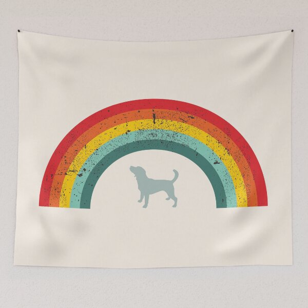 Artikelvorschau, Regenbogen-Beagle-Jahrgang entworfen und verkauft von Pasar Raya.
