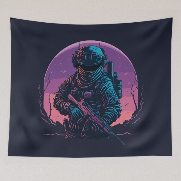 Item preview, veteran with a gun designed and sold by Aesthetic-Verse.