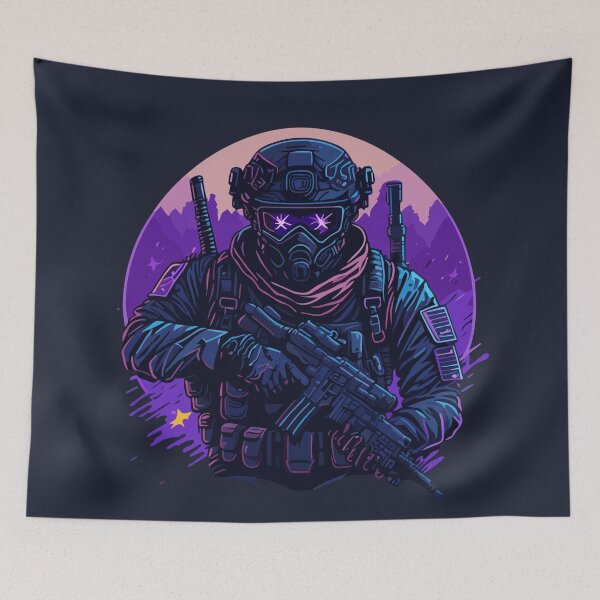 Item preview, Military Man with a gun designed and sold by Aesthetic-Verse.