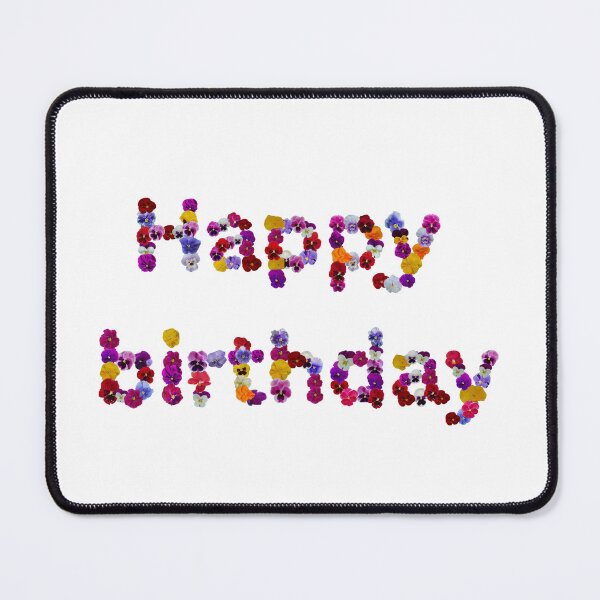Item preview, Happy birthday. Flower words. designed and sold by Debsgiftware Ward.