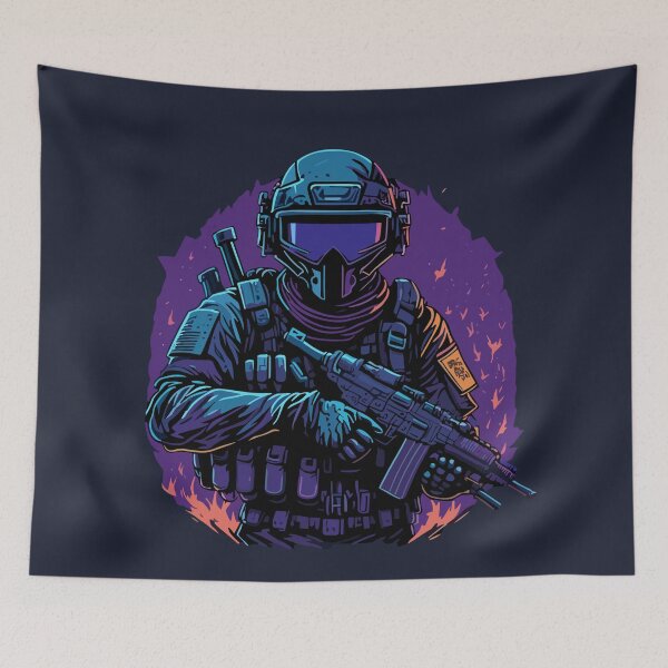 Item preview, Soldier with a gun designed and sold by Aesthetic-Verse.