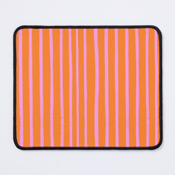 Item preview, Pink and Orange Vertical Freehand Stripes  designed and sold by OneThreeSix.