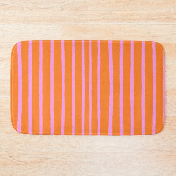Item preview, Pink and Orange Vertical Freehand Stripes  designed and sold by OneThreeSix.
