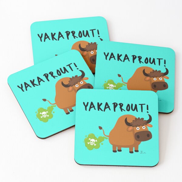 Item preview, Yakaprout! - Black typography designed and sold by Apikoedesign.