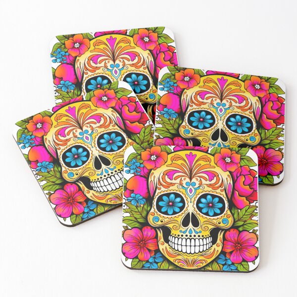 Item preview, Flower skull print designed and sold by PaperieJennifer.