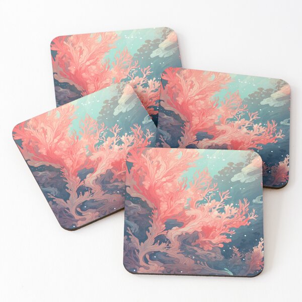 Item preview, Coral Reef Pattern in Pink, Sea Motif designed and sold by Faellery.