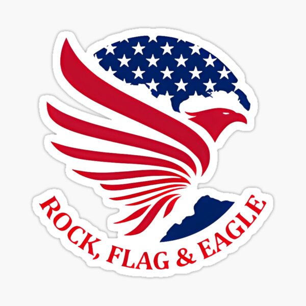 Item preview, rock flag and eagle usa designed and sold by Robert-bh.