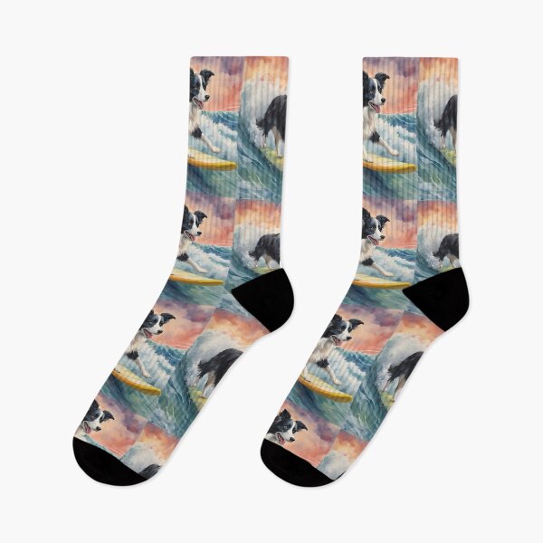 Item preview, Border Collie Surfing designed and sold by Ameiva-Apparel.