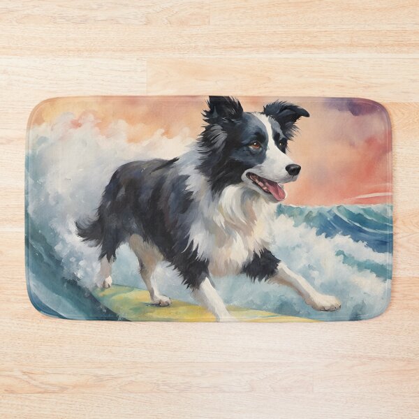 Item preview, Border Collie Surfing designed and sold by Ameiva-Apparel.