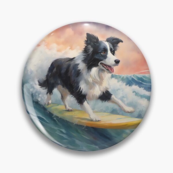 Item preview, Border Collie Surfing designed and sold by Ameiva-Apparel.