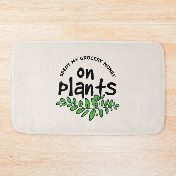 Item preview, Spent my grocery money on plants (black) designed and sold by Julia Jane Creative.