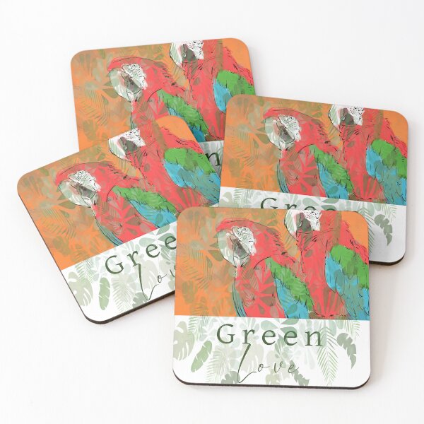 Item preview, Green Parrots designed and sold by Wilfried van Dokkumburg.