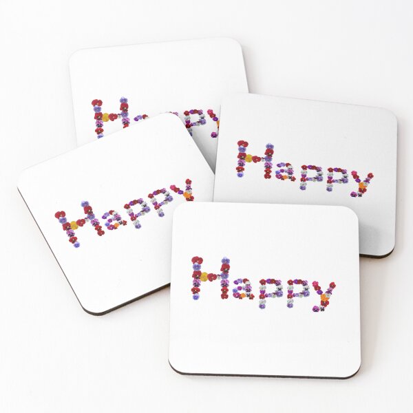 Item preview, Happy. Flower words. designed and sold by Debsgiftware .