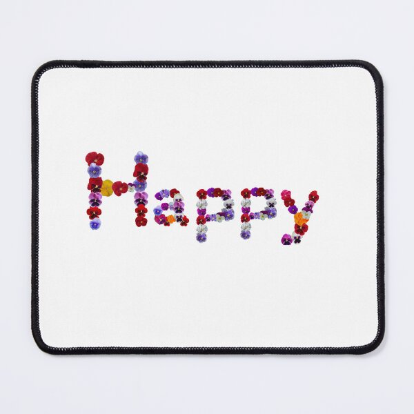 Item preview, Happy. Flower words. designed and sold by Debsgiftware Ward.
