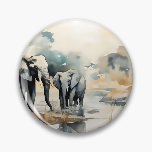 Item preview, Elephants at the River designed and sold by John Novis.