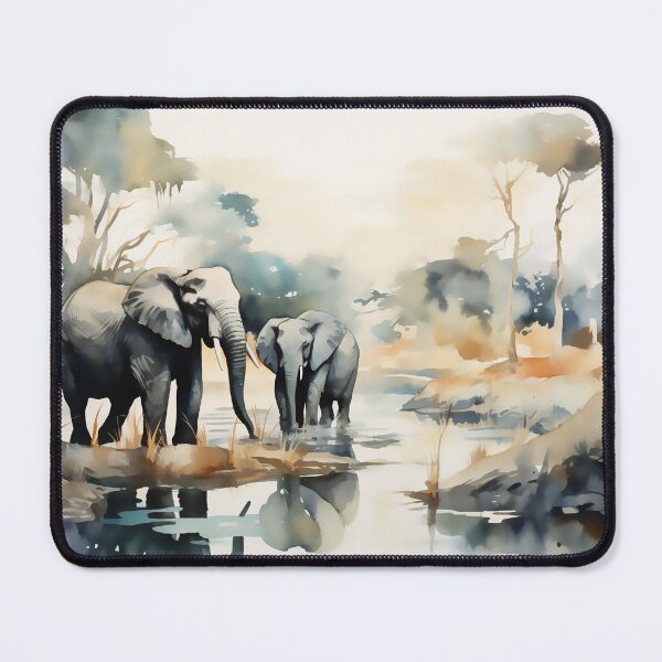 Item preview, Elephants at the River designed and sold by John Novis.