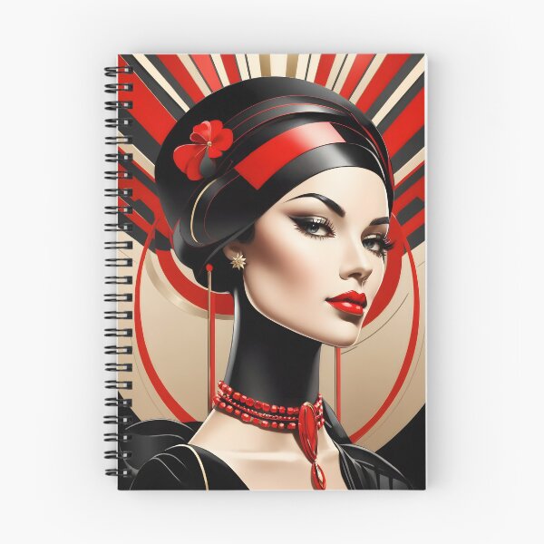 Item preview, Bauhaus Deco Fusion: Radiant Woman in Color (Print, Clothing, Wall decor) designed and sold by VonRauenfeld.